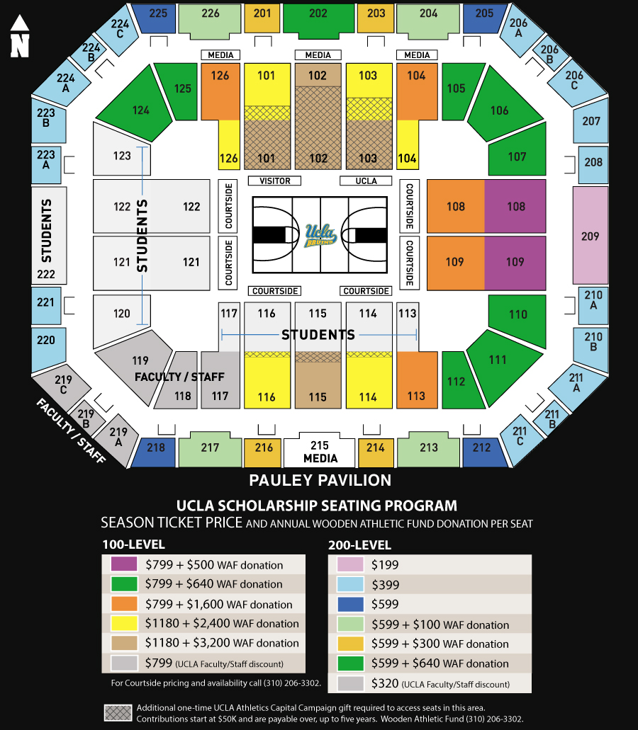 Ucla Basketball Stadium Seating Chart