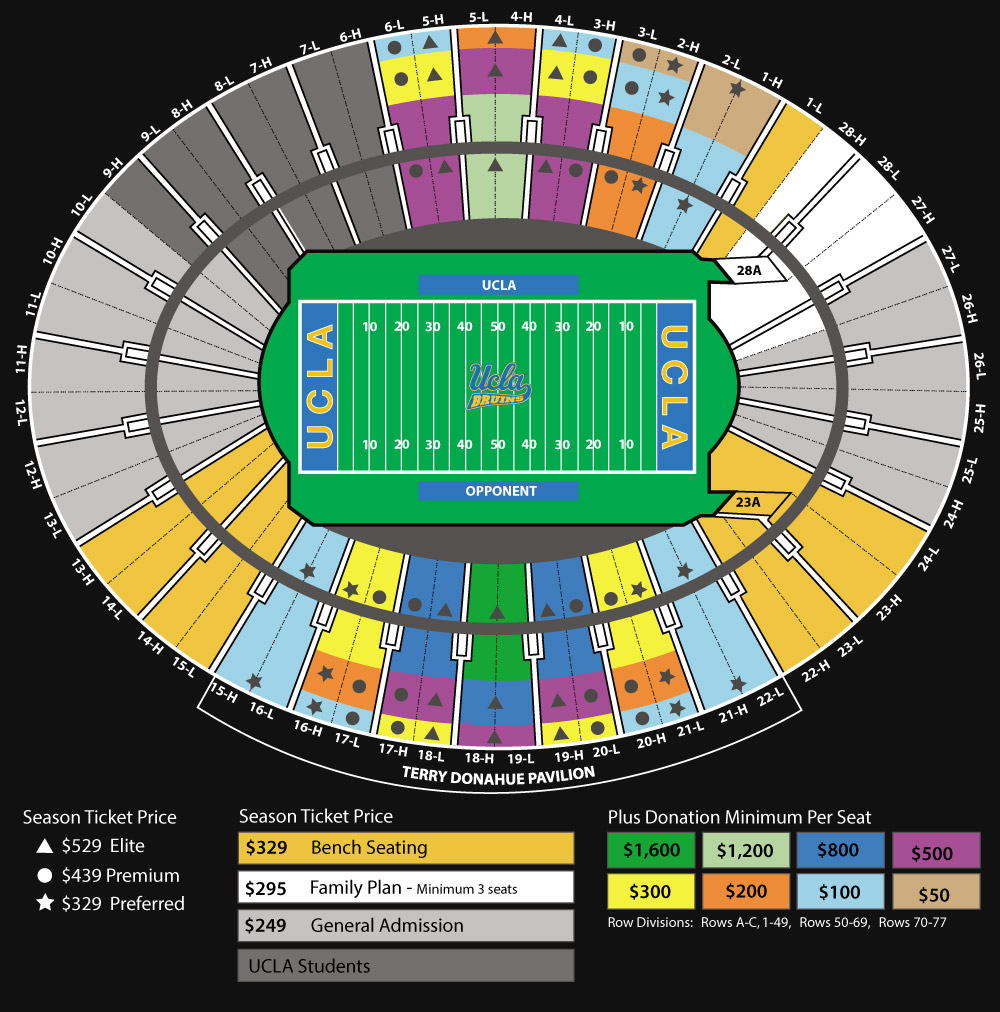 Ucla Football Seating Chart